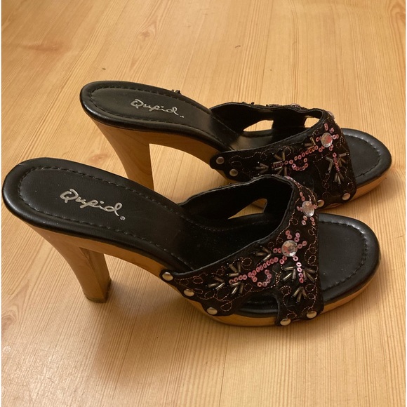 Cupid brand summer High heel  slides - Picture 1 of 3